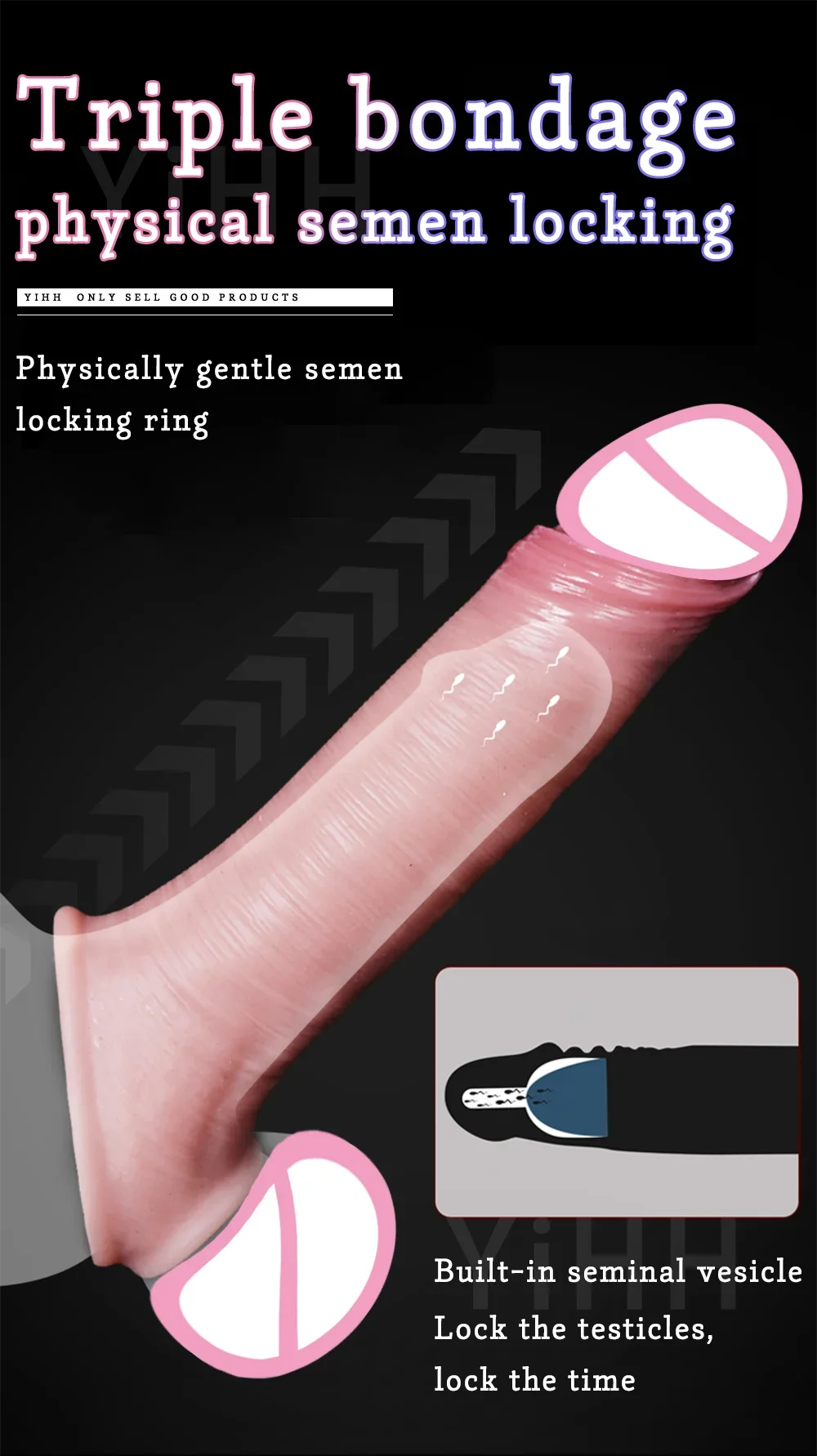 Préservatifs En Silicone Pour Hommes, Retardateur D'Éjaculation, Jouets Sexuels, Rehausseur De Pénis, Extension, Préservatif Réutilisable, Machine Sexuelle, Maturbateur Masculin