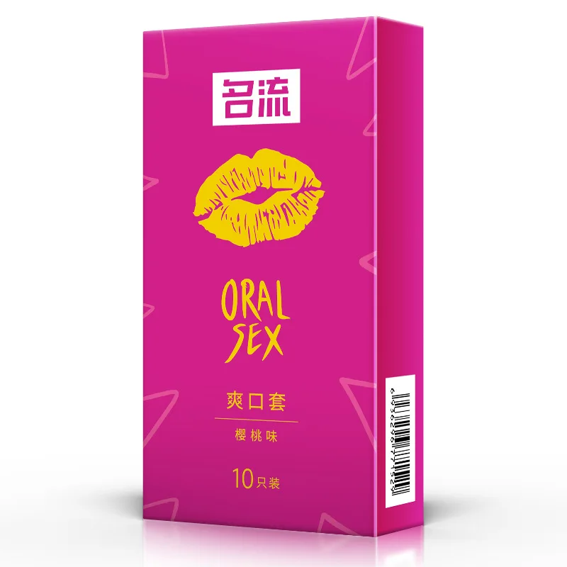 Préservatifs sexuels buccaux saveur cerise, jouets sexuels pour adultes pour hommes, préservatifs lubrifiés Ultra fins, manches buccales, produits sexuels de sécurité, boutique mavera