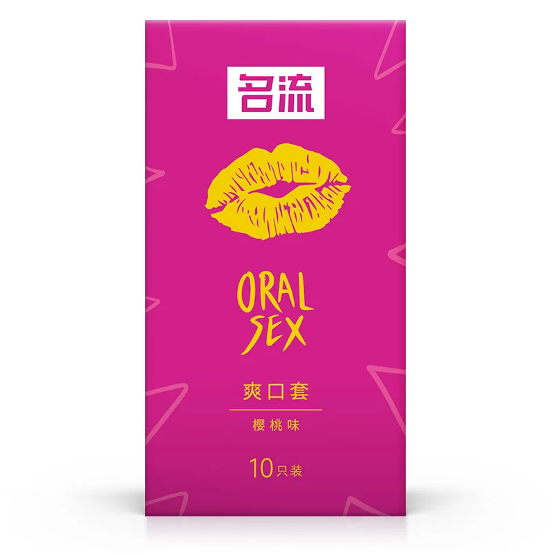 Préservatifs sexuels buccaux saveur cerise, jouets sexuels pour adultes pour hommes, préservatifs lubrifiés Ultra fins, manches buccales, produits sexuels de sécurité, boutique mavera