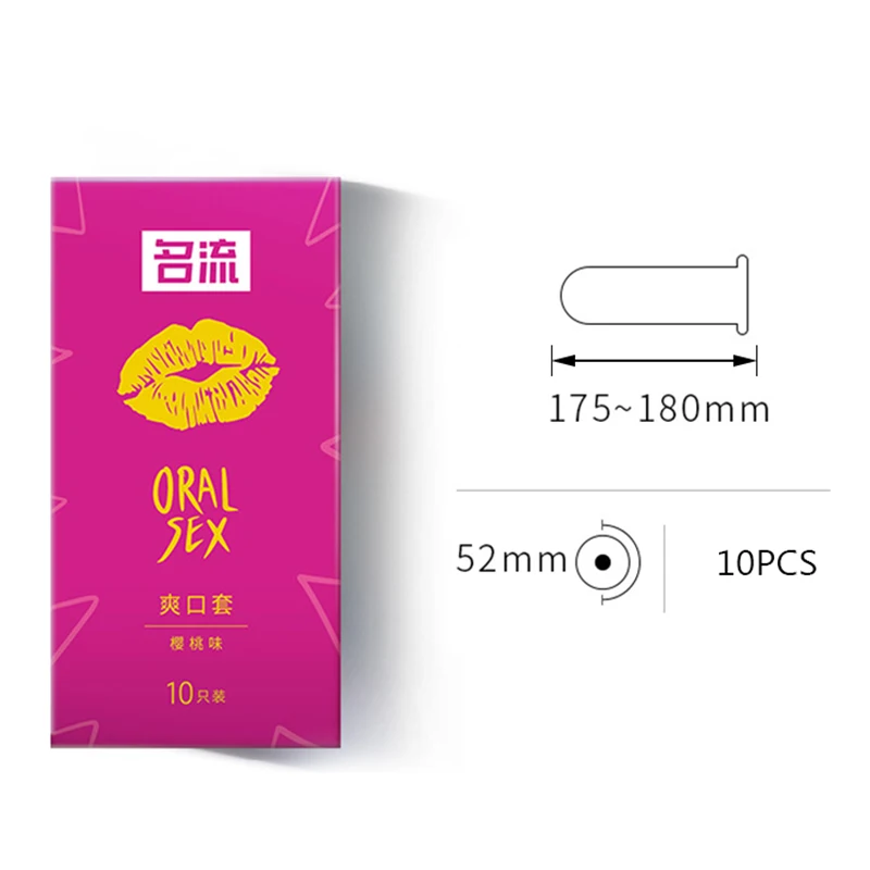 Préservatifs sexuels buccaux saveur cerise, jouets sexuels pour adultes pour hommes, préservatifs lubrifiés Ultra fins, manches buccales, produits sexuels de sécurité, boutique mavera