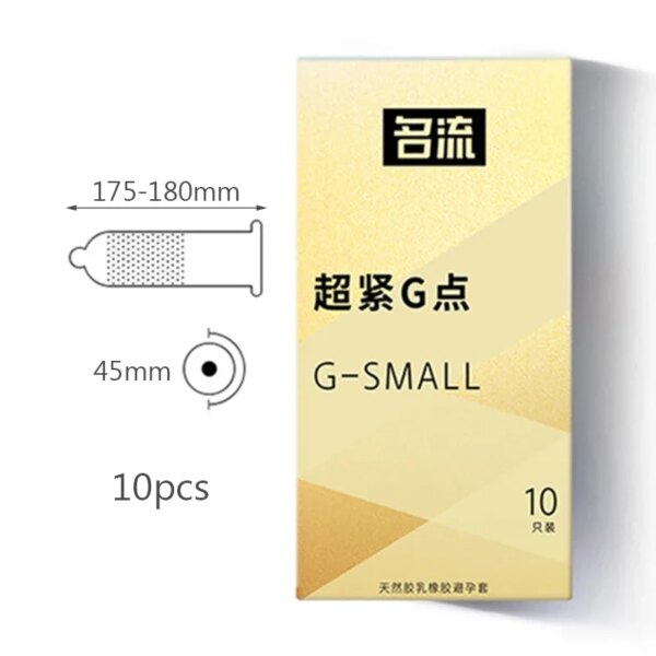 Préservatifs de petite taille pour hommes, 45mm, retarde l'éjaculation, préservatif fin et serré, manchon pour pénis, en caoutchouc naturel, jouets sexuels Contraception – Image 5