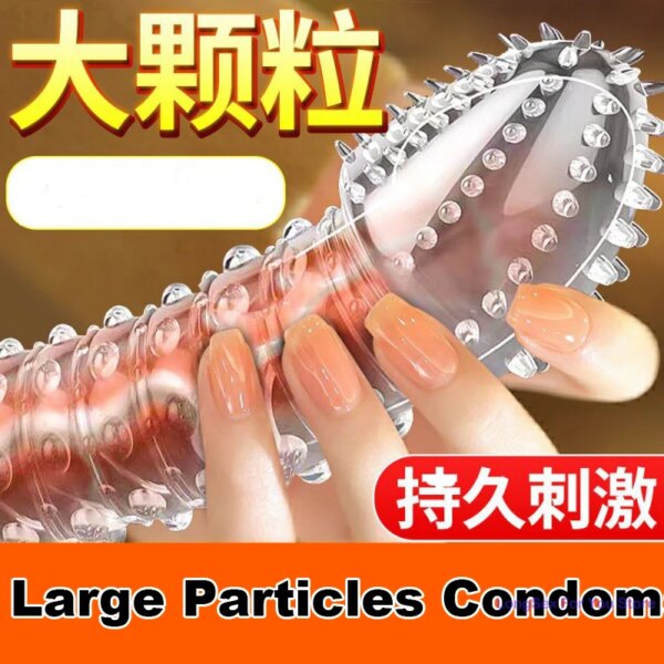Préservatifs spéciaux jouets sexuels pour adultes pour homme Sensation femme point G préservatifs de Stimulation vaginale Sophora Viciifolia pointe manchon de pénis
