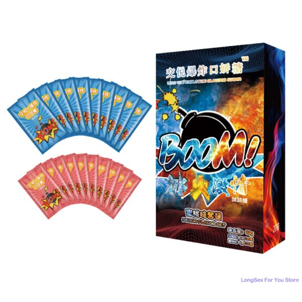 Jouets sexuels buccaux pour hommes et femmes, 20 pièces, profitez du feu, sensation de glace, succion, succion du goût de bonbons, jouets de flirt conçus pour adultes – Image 5