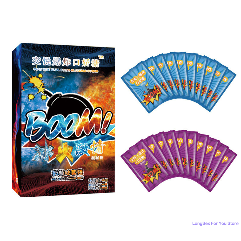 Jouets sexuels buccaux pour hommes et femmes, 20 pièces, profitez du feu, sensation de glace, succion, succion du goût de bonbons, jouets de flirt conçus pour adultes