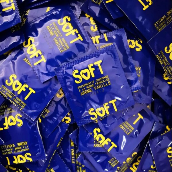 Conrotatifs Ultra Minces en Latex et Caoutchouc Naturel pour Homme, Jouets Sexuels à l'Acide Hyaluronique, Manchon de Pénis pour une Contraception plus Sûre, 50 Pièces