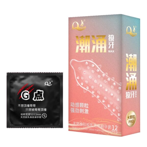 Préservatifs de Passion, grosses particules, manches de pénis, Stimulation vaginale, jouet sexuel pour hommes adultes, préservatif pointillé en Latex de caoutchouc, Sex Shop – Image 6