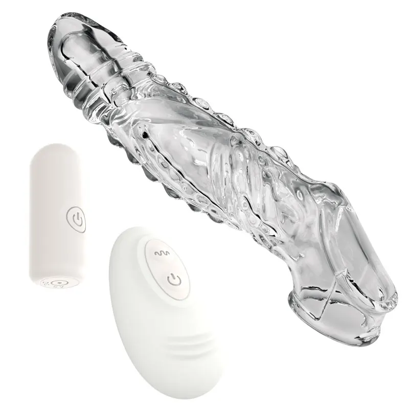 Préservatifs vibrants sans fil, retard d'agrandissement pour hommes, gode vibrateur réutilisable, manchon d'anneau de pénis, jouet sexuel pour adulte, produit sexuel 2024