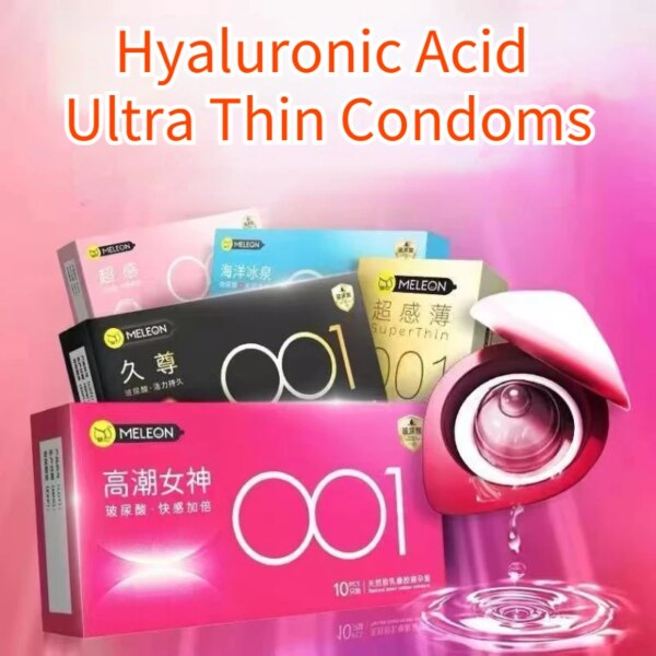 Acide hyaluronique ultra mince pour hommes, manchons de pénis pour hommes, produits sexuels actifs sûrs pour adultes, funda 138 pénis, 10 pièces – Image 2