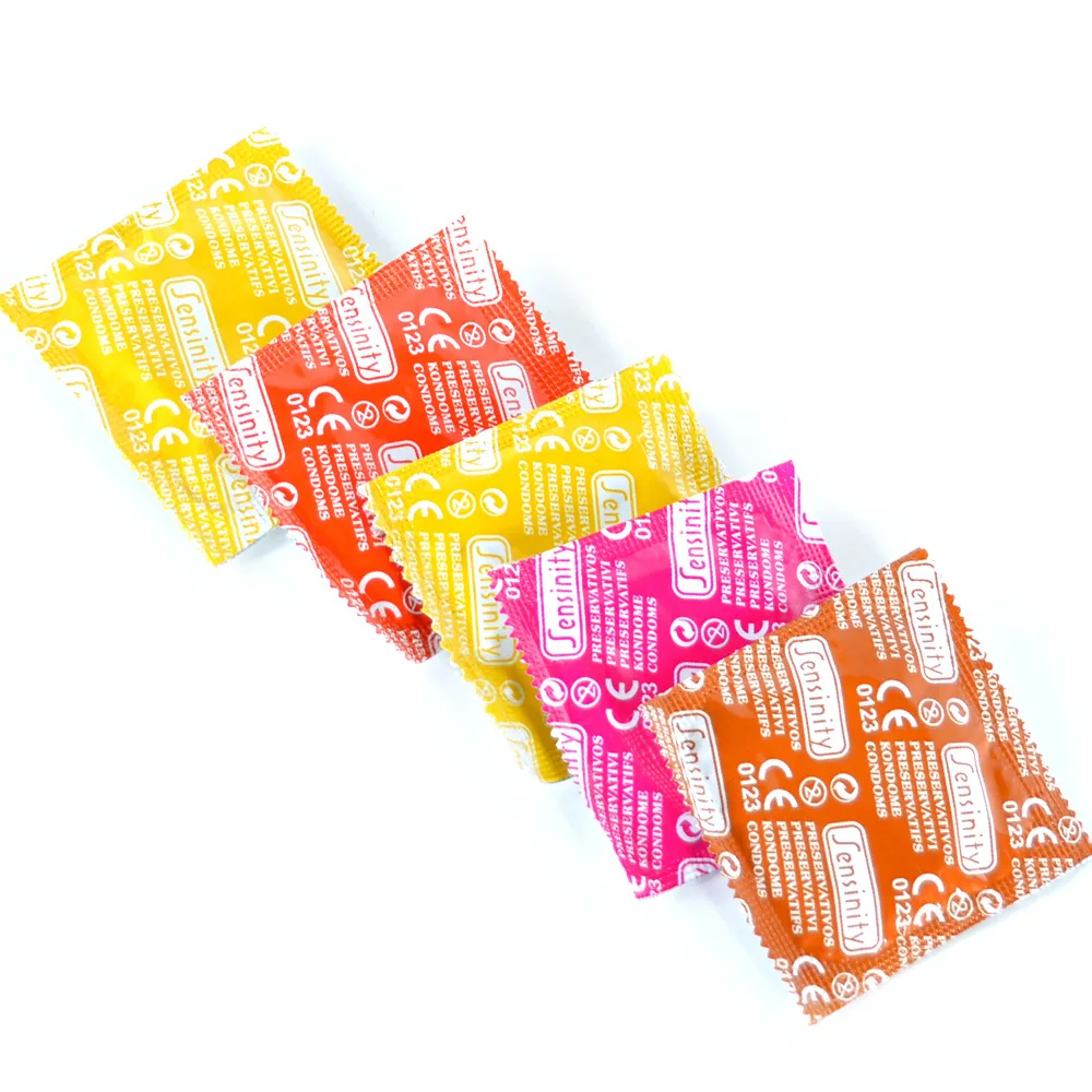 Préservatif à l'acide hyaluronique, 50 pièces, lubrification en Latex naturel, retard Ultra fin, manchons pour pénis sexuel, fournitures de contraception, jouet sexuel pour adultes