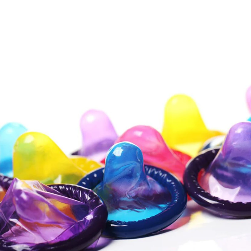 Jouets sexuels en latex de caoutchouc naturel pour adultes, 20 pièces, scooters colorés, distributeurs de produits sans boîte, différentes couleurs, ultra-mince, ajustement sûr, 52mm