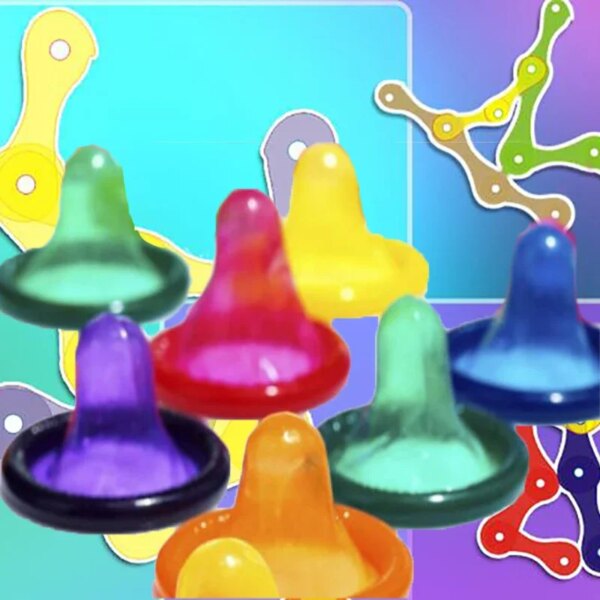 Jouets sexuels en latex de caoutchouc naturel pour adultes, 20 pièces, scooters colorés, distributeurs de produits sans boîte, différentes couleurs, ultra-mince, ajustement sûr, 52mm – Image 2
