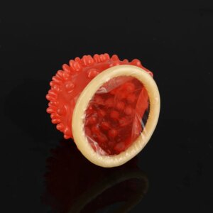 Préservatifs à Point G en corail, 5 pièces, manchon Ultra fin pour la Stimulation vaginale du pénis, jouets sexuels pour hommes, pointes à pois, fournitures pour adultes