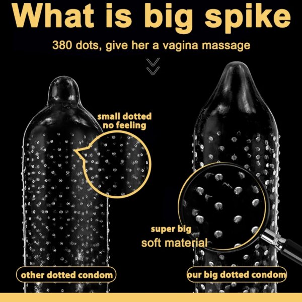 Préservatifs Super pointus pour hommes, 18 + jouets sexuels en caoutchouc naturel thaïlandais, préservatifs spéciaux, manches de pénis lubrifiées, boutique de sexe – Image 2