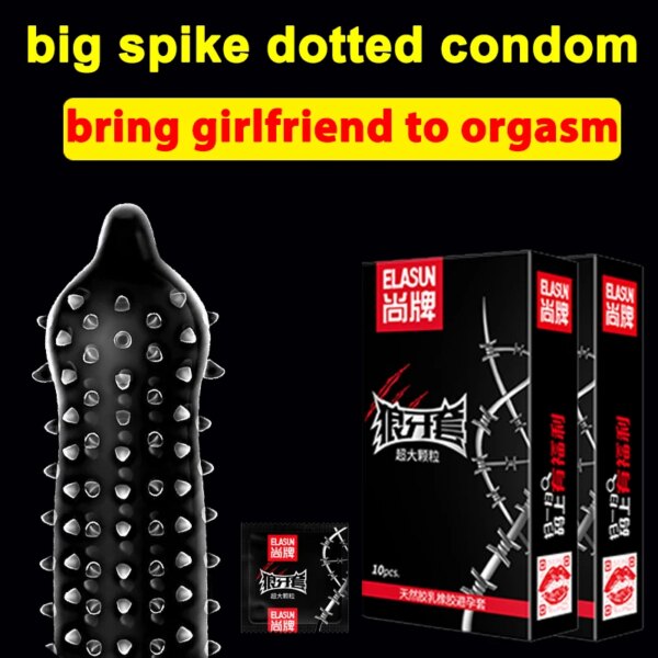 Préservatifs Super pointus pour hommes, 18 + jouets sexuels en caoutchouc naturel thaïlandais, préservatifs spéciaux, manches de pénis lubrifiées, boutique de sexe
