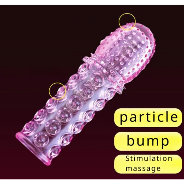 Préservatifs de pénis de masse de cristal de grosses particules 3D avec des épines agrandisseur de pénis épais retarder l'éjaculation anneau de coq pour les Couples de la vie sexuelle – Image 3