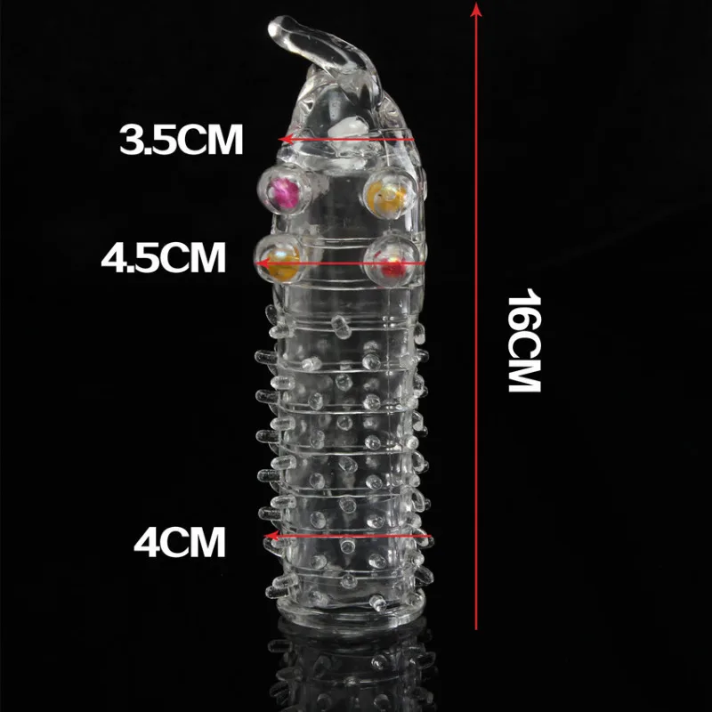 Préservatifs de pénis de masse de cristal de grosses particules 3D avec des épines agrandisseur de pénis épais retarder l'éjaculation anneau de coq pour les Couples de la vie sexuelle Préservatifs de pénis de masse de cristal de grosses particules 3D avec des épines agrandisseur de pénis épais retarder l'éjaculation anneau de coq pour les Couples de la vie sexuelle