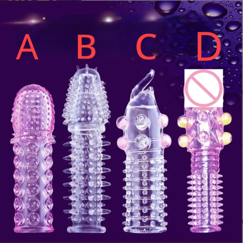 Préservatifs de pénis de masse de cristal de grosses particules 3D avec des épines agrandisseur de pénis épais retarder l'éjaculation anneau de coq pour les Couples de la vie sexuelle Préservatifs de pénis de masse de cristal de grosses particules 3D avec des épines agrandisseur de pénis épais retarder l'éjaculation anneau de coq pour les Couples de la vie sexuelle