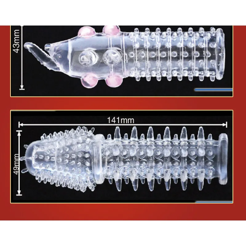 Préservatifs de pénis de masse de cristal de grosses particules 3D avec des épines agrandisseur de pénis épais retarder l'éjaculation anneau de coq pour les Couples de la vie sexuelle Préservatifs de pénis de masse de cristal de grosses particules 3D avec des épines agrandisseur de pénis épais retarder l'éjaculation anneau de coq pour les Couples de la vie sexuelle