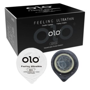 OLO préservatif Ultra mince 0.01 sensation manchon de pénis acides hyalurones caoutchouc Latex retard d'éjaculation préservatifs produit de jouet sexuel intime