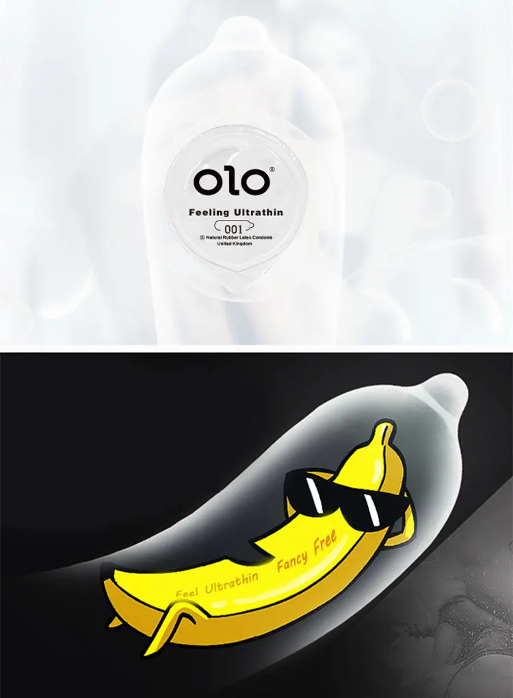 OLO préservatif Ultra mince 0.01 sensation manchon de pénis acides hyalurones caoutchouc Latex retard d'éjaculation préservatifs produit de jouet sexuel intime