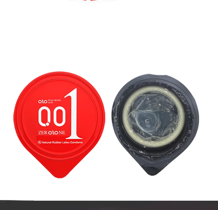 OLO préservatif Ultra mince 0.01 sensation manchon de pénis acides hyalurones caoutchouc Latex retard d'éjaculation préservatifs produit de jouet sexuel intime