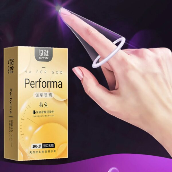 Préservatifs à grosses particules, jouets sexuels pour hommes, filetage à vis, manchons de pénis granulaires à points haute sensibilité avec pointes, Sex Shop, 10 pièces – Image 5