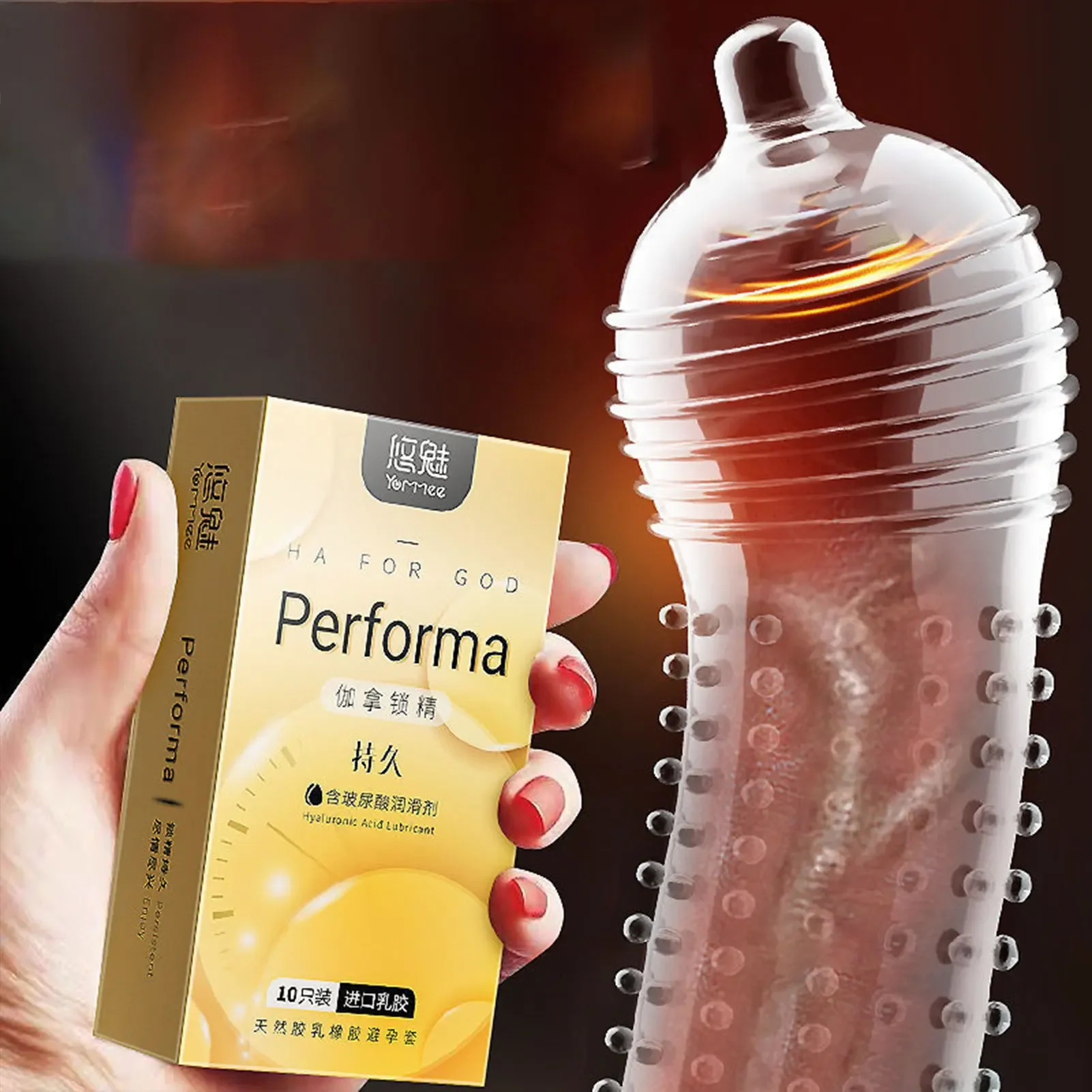 Préservatifs à grosses particules, jouets sexuels pour hommes, filetage à vis, manchons de pénis granulaires à points haute sensibilité avec pointes, Sex Shop, 10 pièces