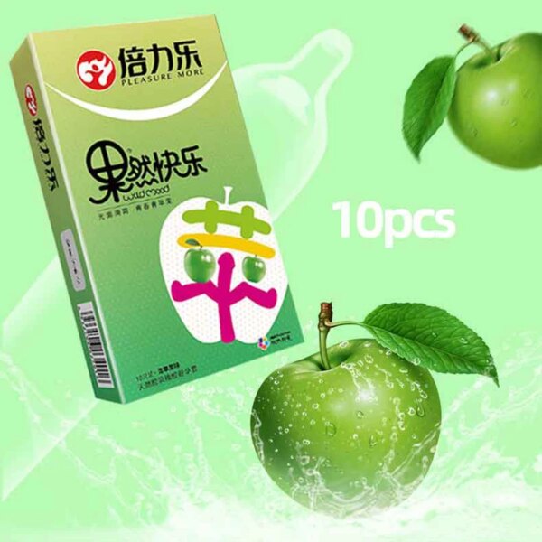 Préservatifs saveur de fruits contracepation Extra lubrifiée ultra-mince Invisible coq manchon de pénis produits sexuels pour hommes 18 + vie sexuelle – Image 5
