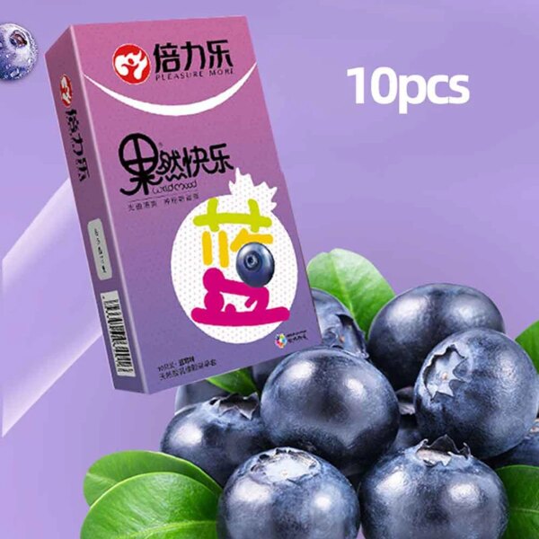 Préservatifs saveur de fruits contracepation Extra lubrifiée ultra-mince Invisible coq manchon de pénis produits sexuels pour hommes 18 + vie sexuelle – Image 3
