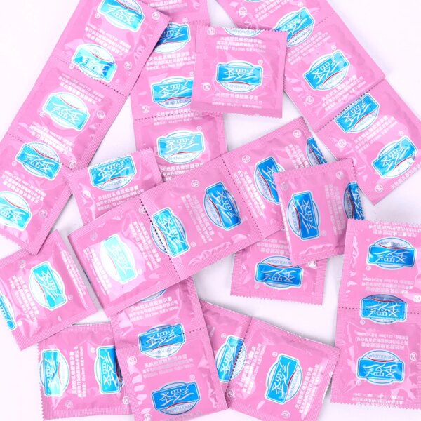 10/12 pièces préservatif érotique glace et sensation chaude grosses particules pointes préservatif G Point Stimulation Sexshop Contraception pour hommes jouet sexuel – Image 5