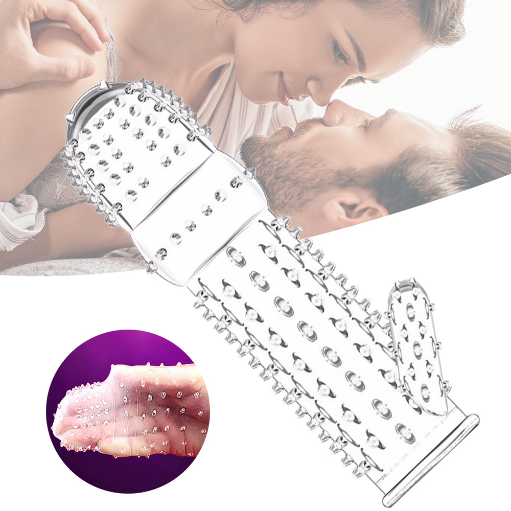 Manchon de Pénis Réutilisable pour Homme, Jouets Sexuels, Retardement de l'Éjaculation, Épaisseur du Point G, Contraception Plus Sûre, Extension d'Anneau de Bite