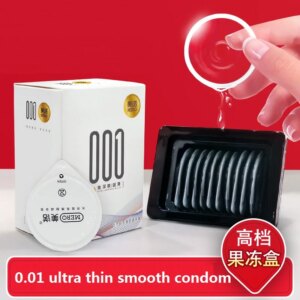 Préservatif Ultra mince pour homme, jouet sexuel pour adulte, produit sexuel à haute sensibilité, avec filetage, point G, manchon de pénis durable, 0.01