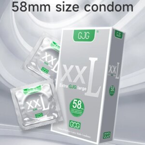Préservatifs Ultra fins Extra Large de 58mm, jouets pour adultes pour hommes, 10 pièces XXL, manchon de pénis point G, produits sexuels Super lisses