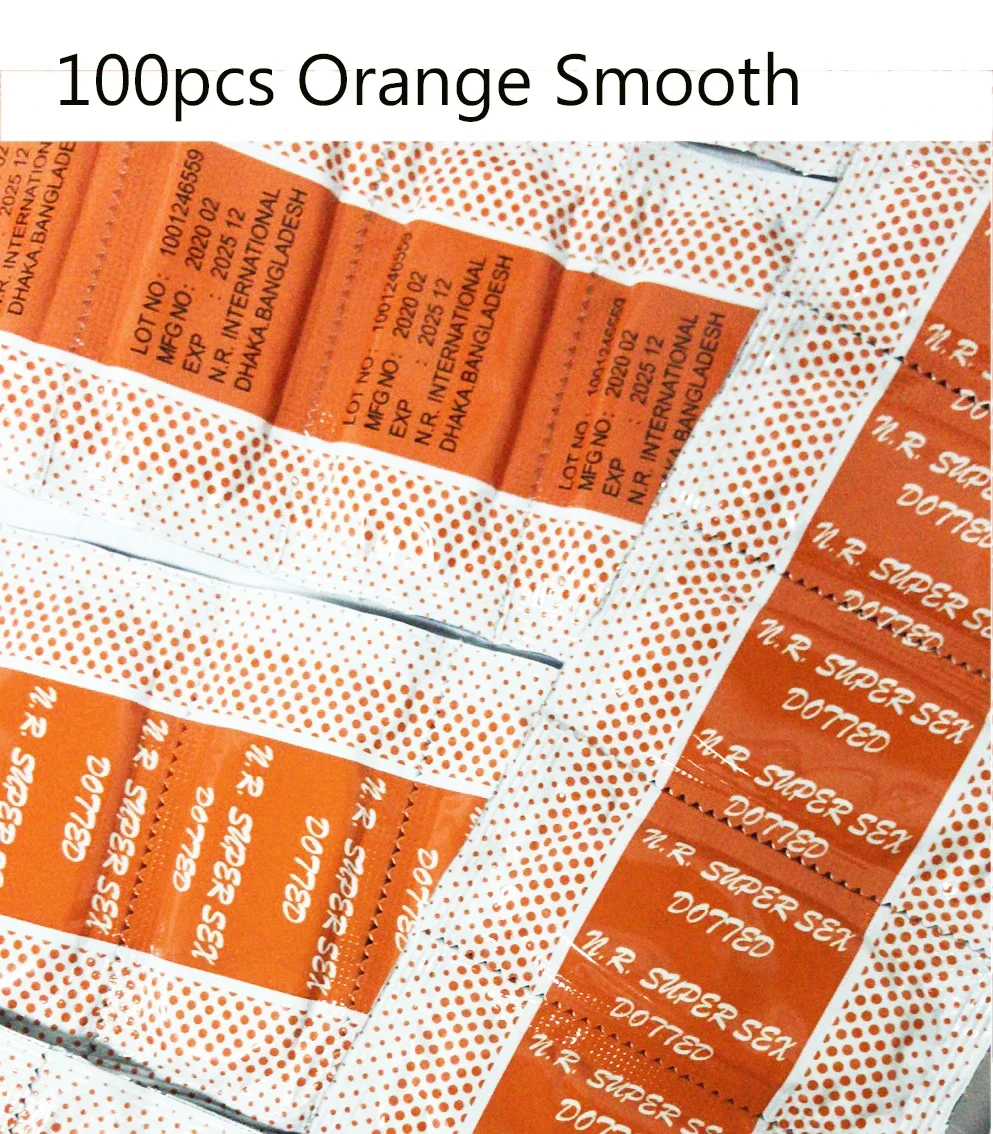Orange 100pcs Smooth