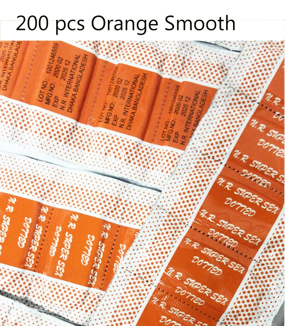 Orange 200pcs Smooth