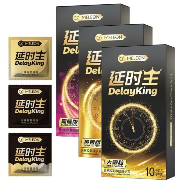 10 pièces préservatifs à particules pour hommes manchon de pénis retarder l'éjaculation Latex longue durée Condones Sexulaes jouets pour adultes Sexshop