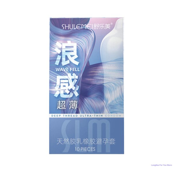 Préservatif fileté, manchons de pénis haute sensibilité, jouets sexuels pour hommes adultes, préservatifs de Stimulation à points, fournitures sexuelles Contraception, 10 pièces – Image 5