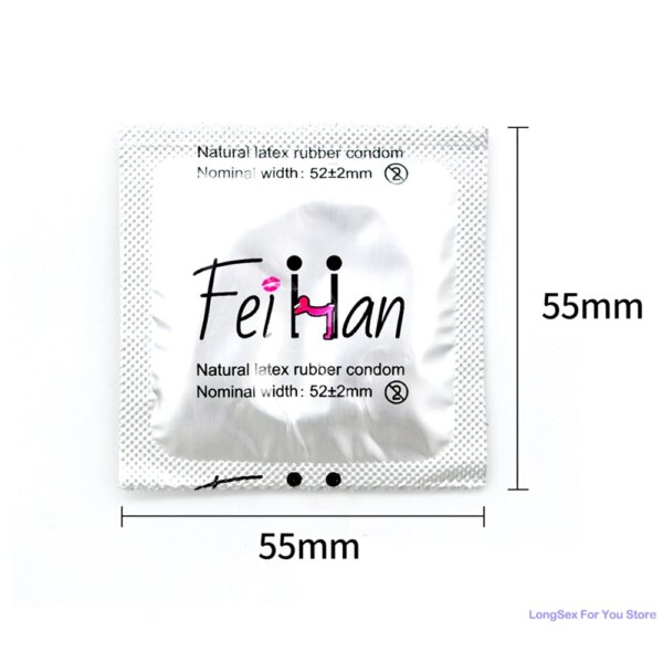 10pcs Préservatifs Bon Marché Pour Les Hommes Jouets Sexuels Lisse Préservatif Sûr Contraception Paquet Individuel Préservatif Féminin Pour Adultes 18 Sex-Shop – Image 5