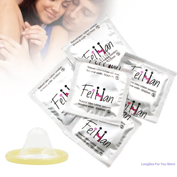 10pcs Préservatifs Bon Marché Pour Les Hommes Jouets Sexuels Lisse Préservatif Sûr Contraception Paquet Individuel Préservatif Féminin Pour Adultes 18 Sex-Shop – Image 2
