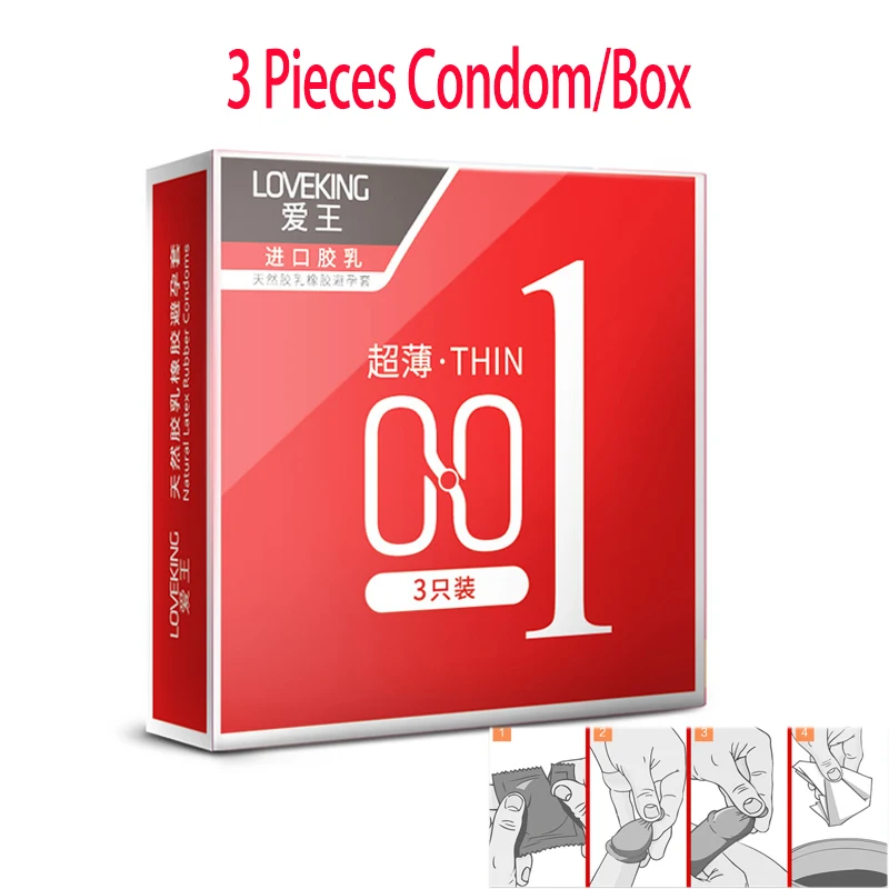 3PCS thin condom