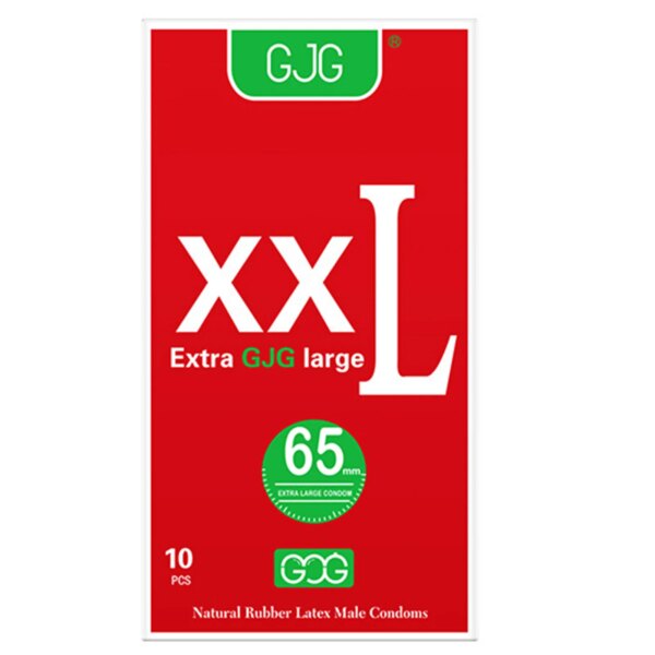 Jouet sexuel de grande taille pour hommes, 10 pièces, 65mm, lubrifié, UNIS issement sexuel, sécurité, contraception, manchons de pénis, produits sexuels – Image 5