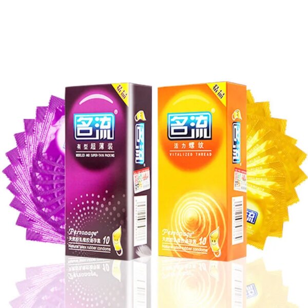 Préservatifs Ultra fins à particules, 60 pièces, produit sexuel lubrifié pour adulte, pour homme – Image 3