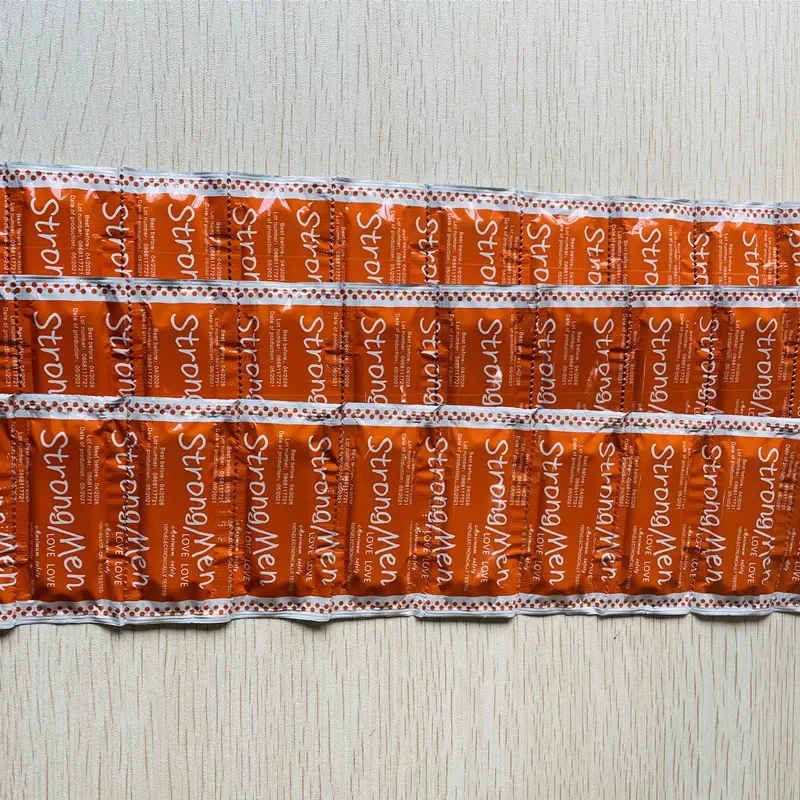 Préservatif à l'acide hyaluronique, manchon pour pénis, lubrification en latex naturel, préservatif ultra fin, fournitures de contraception, jouet sexuel pour adultes