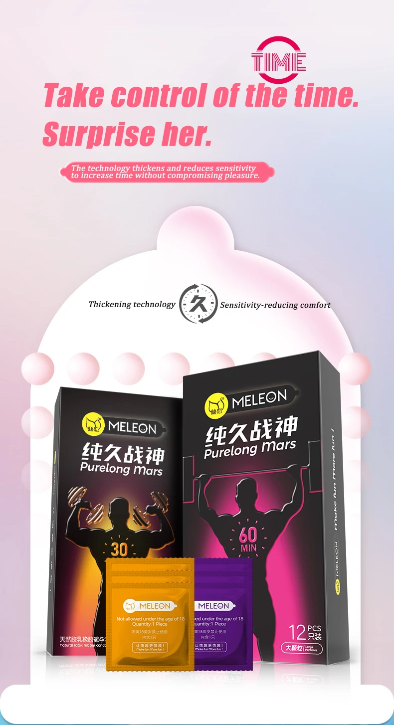 Préservatif Ultra-fin retard masculin durée de vie prolongée 12 pièces manchon de pénis brillant grandes particules préservatif 52mm produit sexuel plus sûr pour adulte