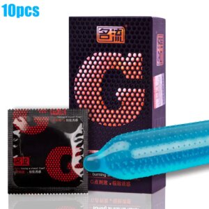 Préservatif de stimulation du point G pour femmes, gros retardateur de points, caoutchouc latex, retardement de l'éjaculation, jouets sexuels pour hommes adultes, boîte aléatoire