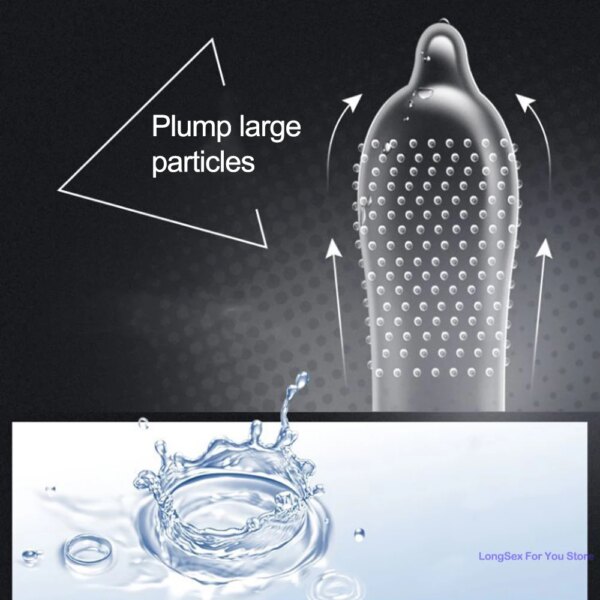 Préservatifs de petite taille pour hommes, 45mm, pointes nervurées serrées, longue durée, plaisir retardé, manchon de pénis en Latex, marchandises pour adultes – Image 6