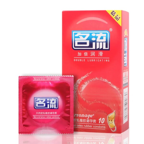 Préservatifs à pois en Latex naturel pour hommes, 10 pièces, jouets sexuels, manchon de pénis lisse et fin, lubrification, stimulation plus sûre, fournitures sexuelles – Image 3
