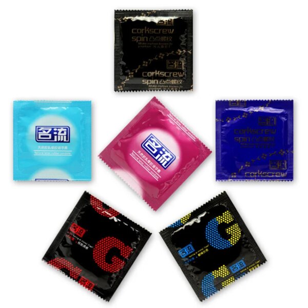 Préservatifs en Latex naturel, lubrification, Ultra-mince, grosses particules, points, pénis, jouets sexuels pour hommes et adultes, 24 ou 30 pièces – Image 2