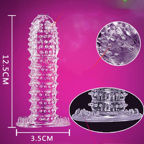Préservatif à grosses particules pour hommes, 10 pièces, stimulation du point G, préservatif en Latex pour adultes et hommes, manches pour pénis, jouets sexuels – Image 5