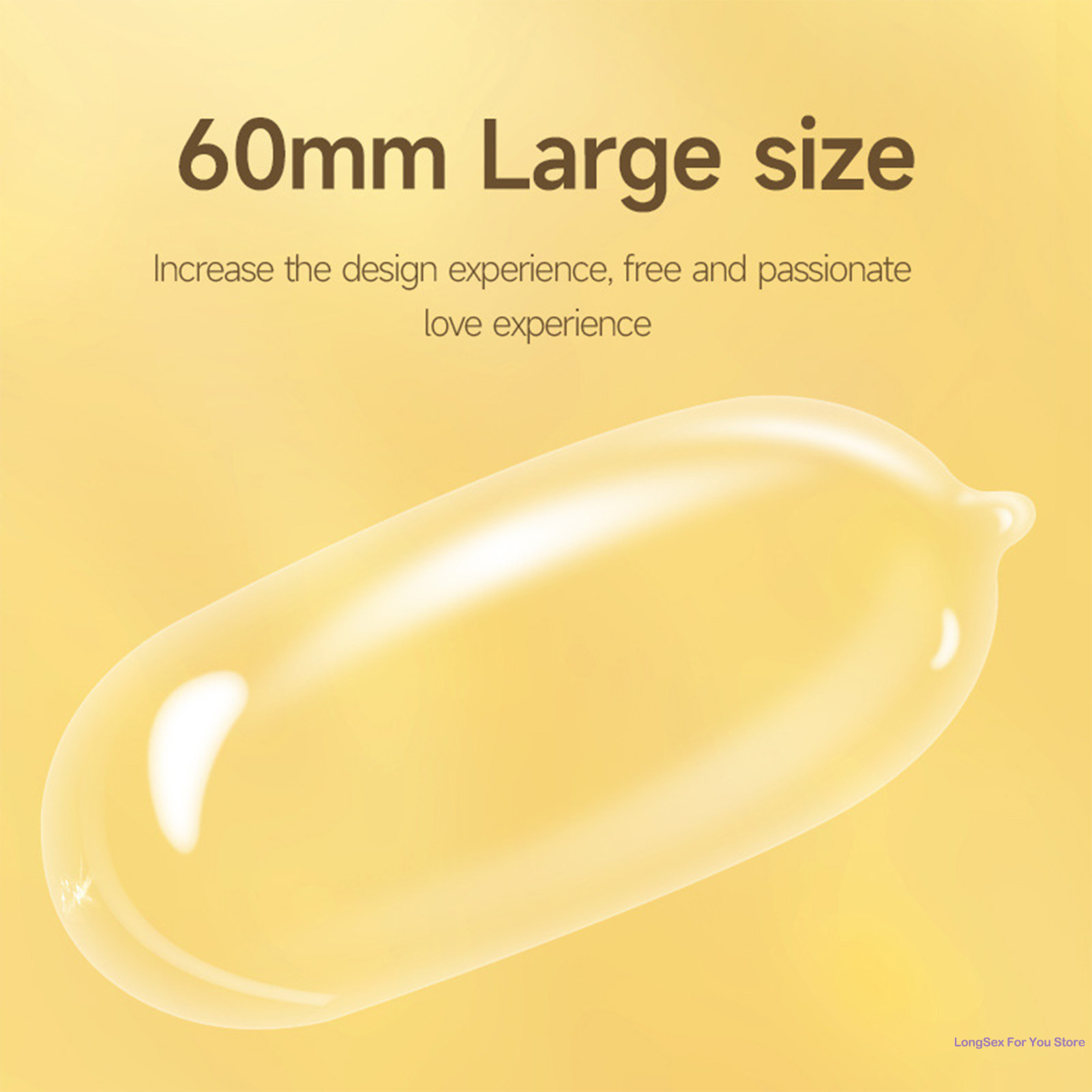 10 pièces agrandir préservatif Ultra mince 60mm grande taille manchons de pénis jouets sexuels pour adultes contraception vaginale préservatifs sexuels pour hommes adultes